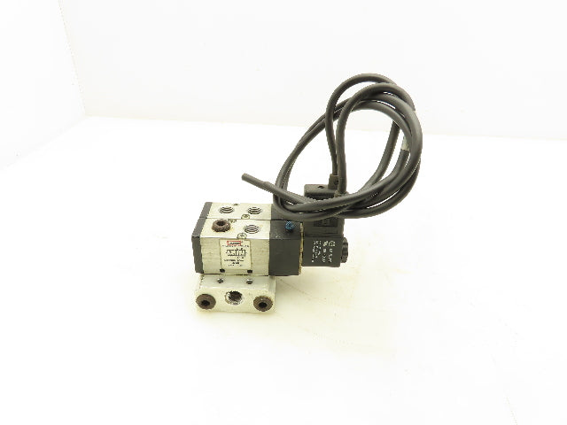 ARO M212SS-120-A Pneumatic 2-Station Manifold 5/2 Solenoid Valves 120V 1/4" NPT