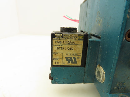 MAC 811C-PM-111DA-142 Pneumatic 3-Station Manifold 5/2 Solenoid Valves 120V