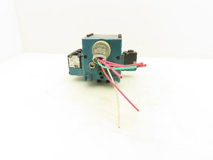 MAC 811C-PM-111DA-142 Pneumatic 3-Station Manifold 5/2 Solenoid Valves 120V
