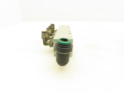 Manifold Systems Inc 4-Station Aluminum Manifold 1/4" NPT  Lot of 2