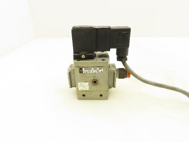 SMC NAV3000-N03-3DZ Pneumatic 2-Way Soft Start Solenoid Valve 120V 3/8" NPT