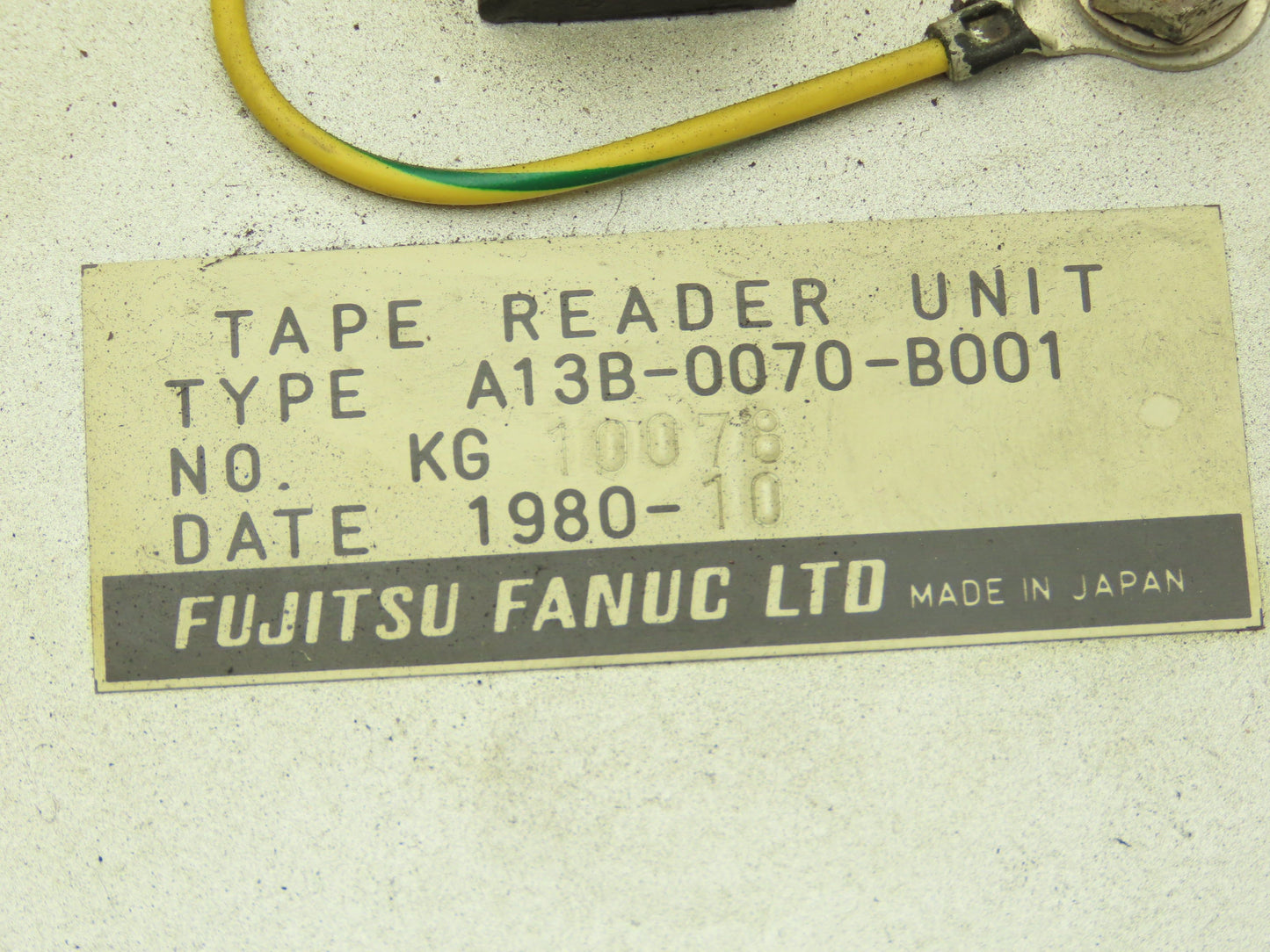 Fanuc A13B-0070-B001 Tape Reader Unit For CNC Machine 220V 23W