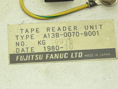 Fanuc A13B-0070-B001 Tape Reader Unit For CNC Machine 220V 23W