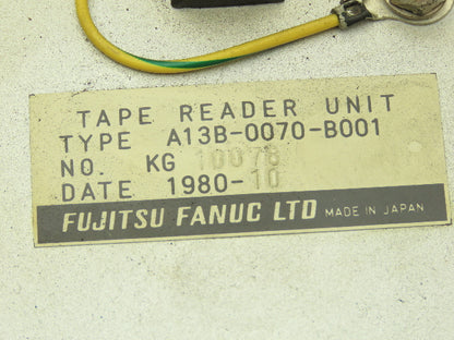 Fanuc A13B-0070-B001 Tape Reader Unit For CNC Machine 220V 23W