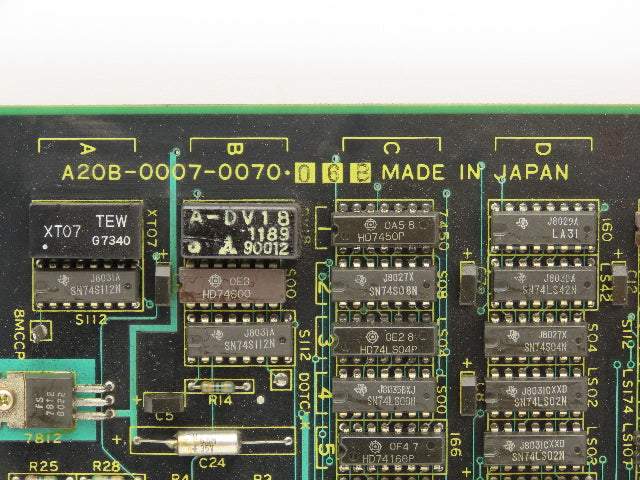 Fanuc A20B-0007-0070-06B Circuit Board CNC Control Card