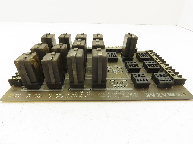 Mazak 1505129602A Relay Board For Automatic Tail Stock And Bar Feeder Circuit