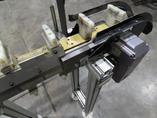 QC Industries 17' Automation Indexing Conveyor 2" Modular Cleated Timing Belt