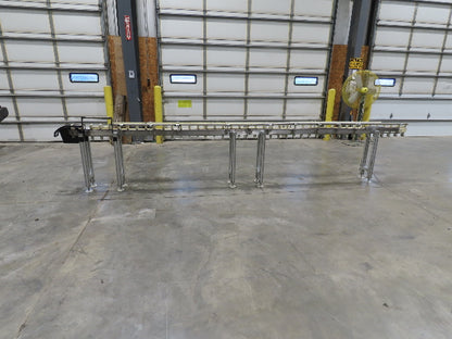 QC Industries 17' Automation Indexing Conveyor 2" Modular Cleated Timing Belt
