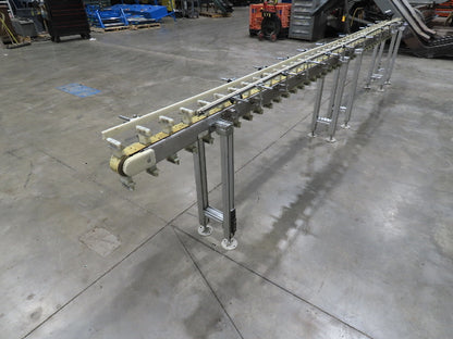 QC Industries 17' Automation Indexing Conveyor 2" Modular Cleated Timing Belt
