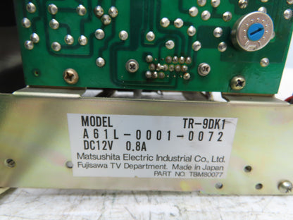 Matsushita Fanuc TR-9DK1 Keyboard Operator Control Display Screen Panel