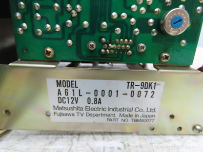 Matsushita Fanuc TR-9DK1 Keyboard Operator Control Display Screen Panel