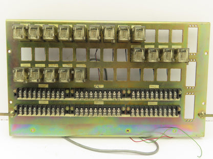 Yaskawa Relay Board CNC PLC Rack 18 MY2 Relays