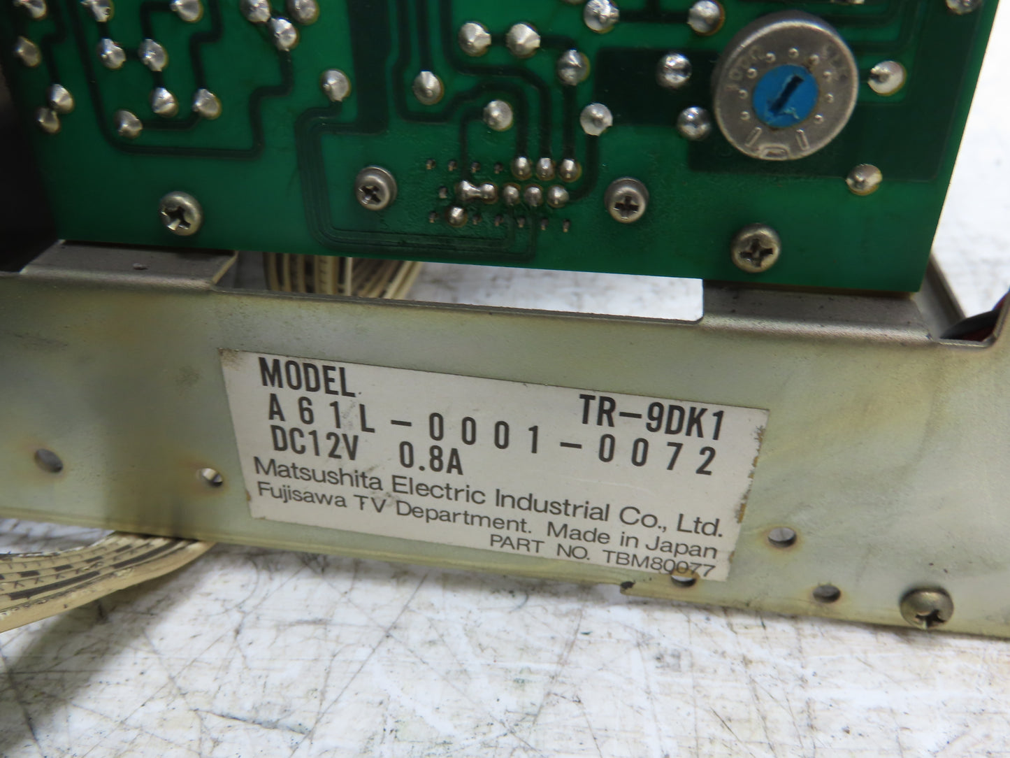 Matsushita Fanuc TR-9DK1 Keyboard Operator Control Display Screen Panel