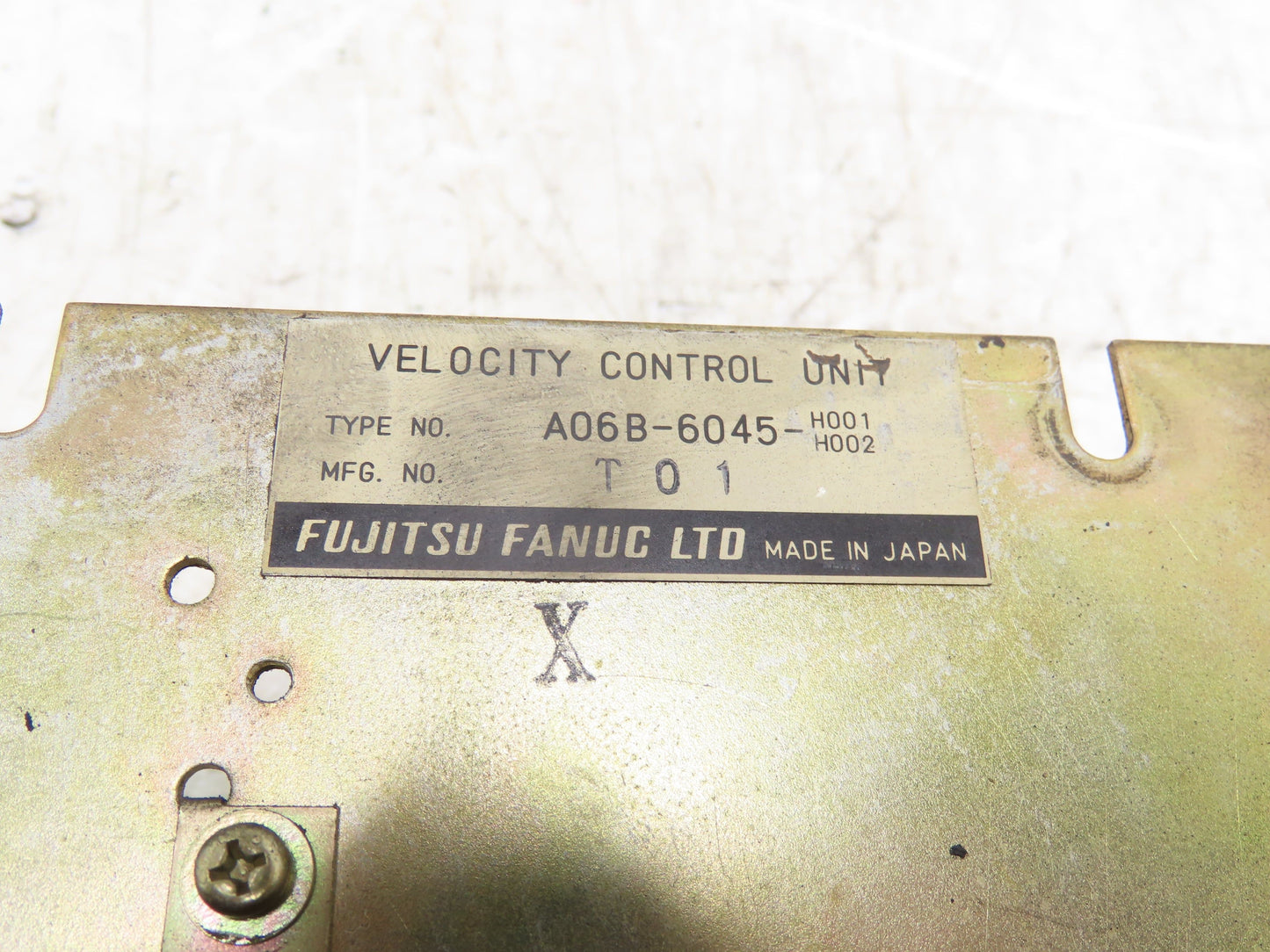 Fanuc A06B-6045-H001/H002 Velocity Control Unit CNC Drive