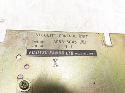 Fanuc A06B-6045-H001/H002 Velocity Control Unit CNC Drive