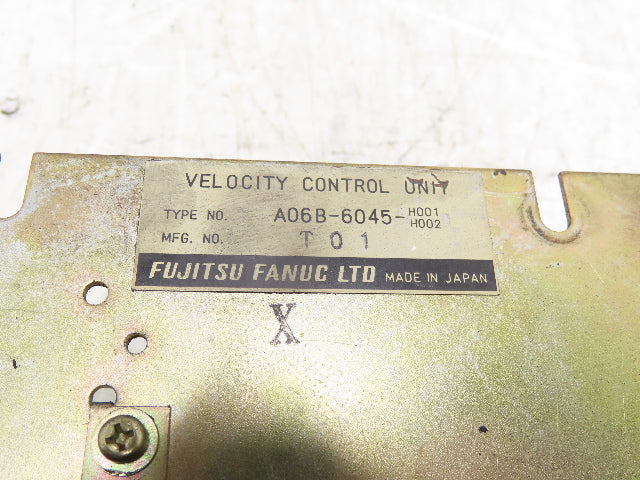 Fanuc A06B-6045-H001/H002 Velocity Control Unit CNC Drive