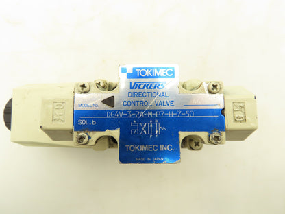 Tokimec Vickers DG4V-3-2A-M-P7-H-7-50 Directional Control Solenoid Valve 24VDC