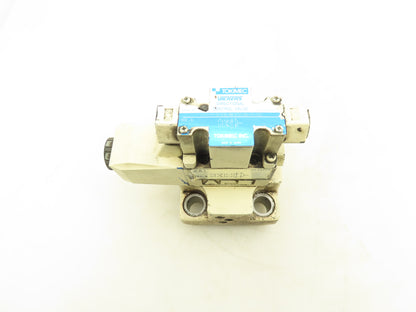 Tokimec Vickers CVC-32-W13-T39-10 Solenoid Control Cartridge Valve Cover 24VDC
