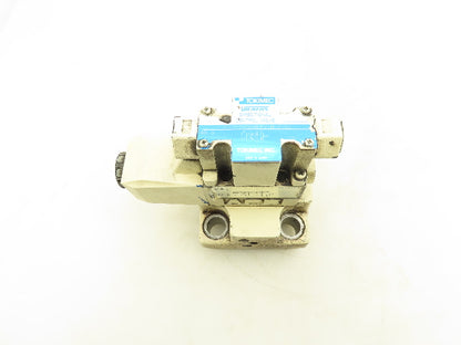 Tokimec Vickers CVC-32-W13-T39-10 Solenoid Control Cartridge Valve Cover 24VDC
