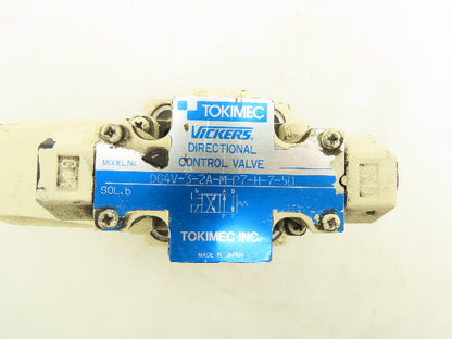 Tokimec Vickers CVC-32-W13-T39-10 Solenoid Control Cartridge Valve Cover 24VDC