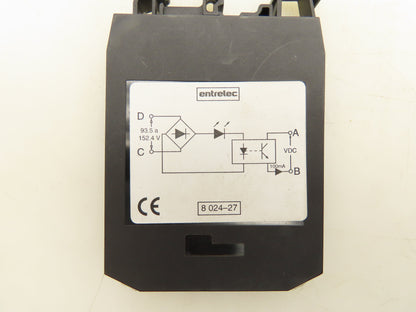 Entrelec 8024.27 Terminal Block Green Indicator Light Lot of 6