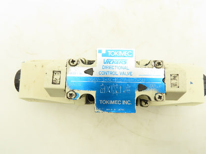 Tokimec Vickers DG4V-3-3C-M-P7-H-7-50 Directional Control Solenoid Valve 24VDC