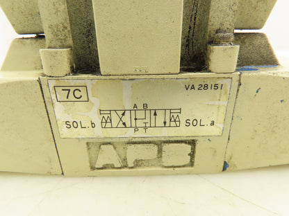 Tokimec Vickers DG4V-3-7C-M-P7-H-7-50 Directional Control Solenoid Valve 24VDC
