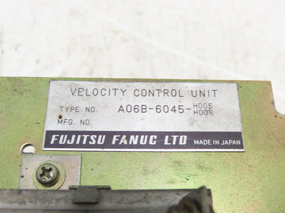 Fanuc A06B-6045-H005/H006 Velocity Control Unit