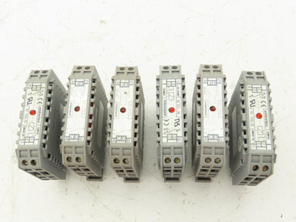 Entrelec 10132.15 Terminal Block Red Light Indicator 220V Lot of 6