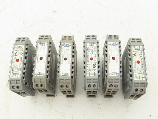 Entrelec 10132.15 Terminal Block Red Light Indicator 220V Lot of 6