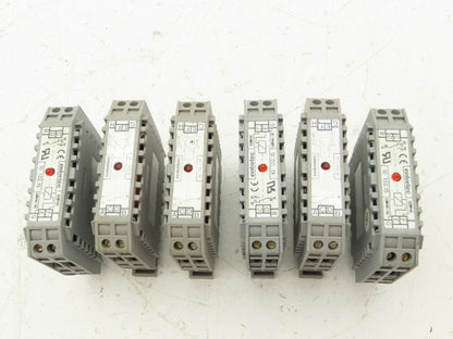 Entrelec 10132.15 Terminal Block Red Light Indicator 220V Lot of 6