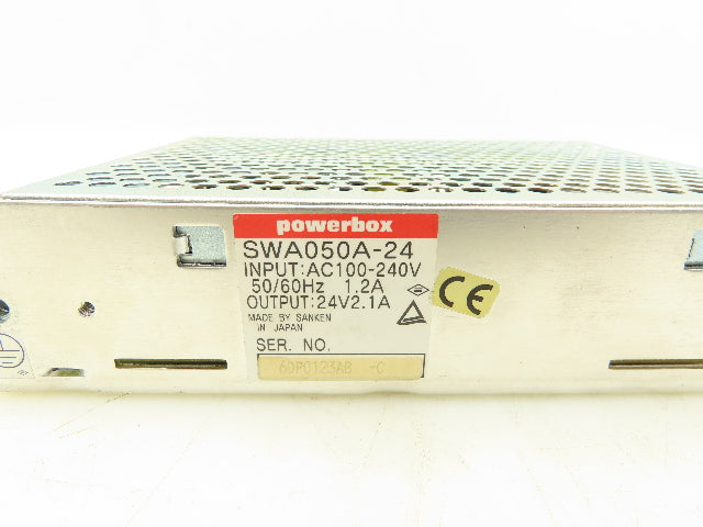Powerbox SWA050A-24 Switching Mode Power Supply IN 240V OUT 24V 2.1A Lot of 2