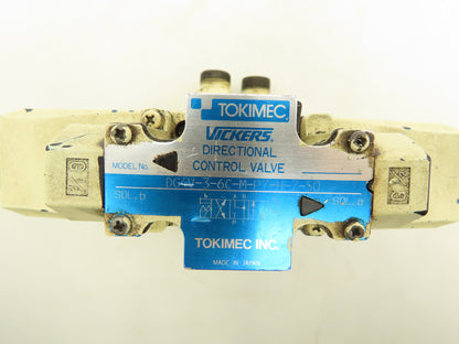 Tokimec Vickers DG4V-3-6C-M-P7-H-7-50 Flow Control Modular Solenoid Valve Stack