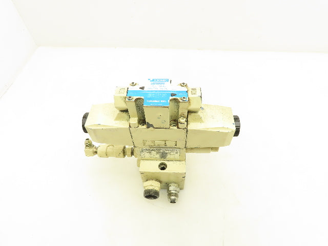 Tokimec Vickers DG4V-3-6C-M-P7-H-7-50 Flow Control Modular Solenoid Valve Stack