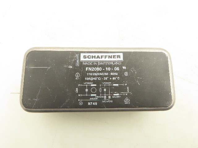 Schaffner FN2080-10-06 Power Line Filter 110/250V 10A Lot of 6