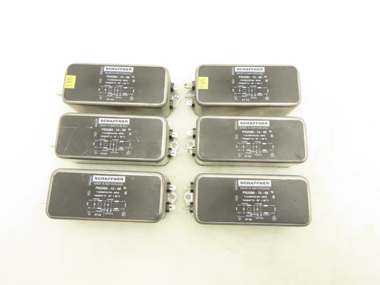 Schaffner FN2080-10-06 Power Line Filter 110/250V 10A Lot of 6