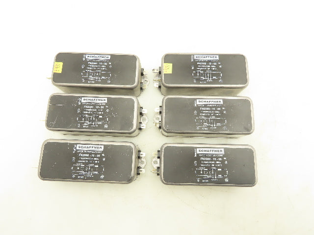 Schaffner FN2080-10-06 Power Line Filter 110/250V 10A Lot of 6
