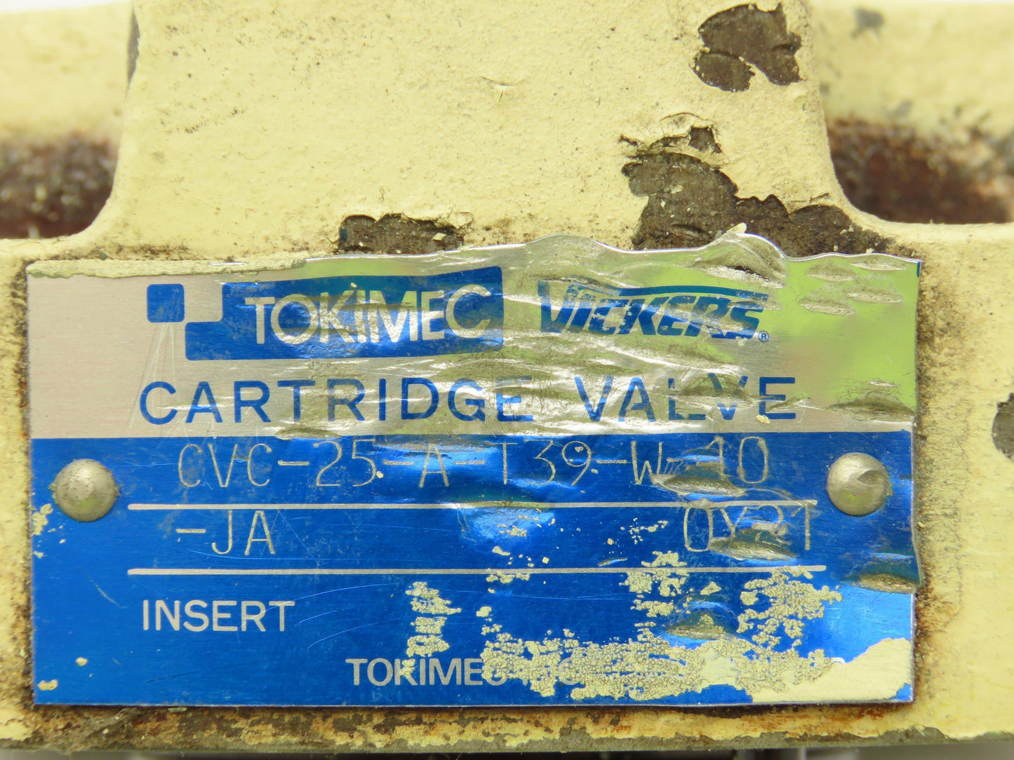 Tokimec Vickers CVC-25-A-T39-W-10-JA Cartridge Valve Cover