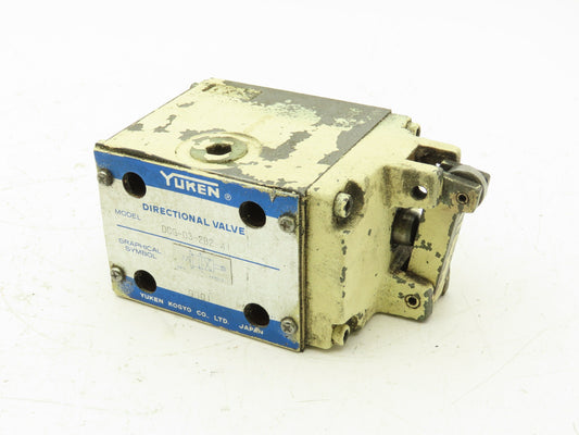 Yuken DCG-03-2B2-41 Directional Control Cam Lever Valve 2-Pos Spring Return