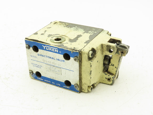 Yuken DCG-03-2B2-41 Directional Control Cam Lever Valve 2-Pos Spring Return