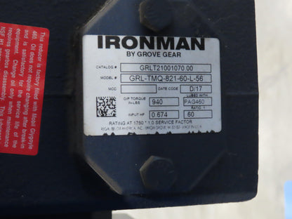 EMI 38"W x 36"L Chain Drive 2.5" Live Power Roller Conveyor 31"BF .33Hp 460V 3PH