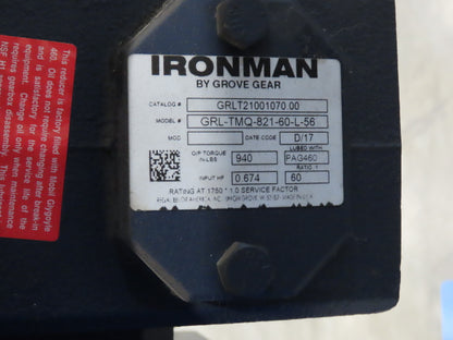 EMI 38"W x 36"L Chain Drive 2.5" Live Power Roller Conveyor 31"BF .33Hp 460V 3PH