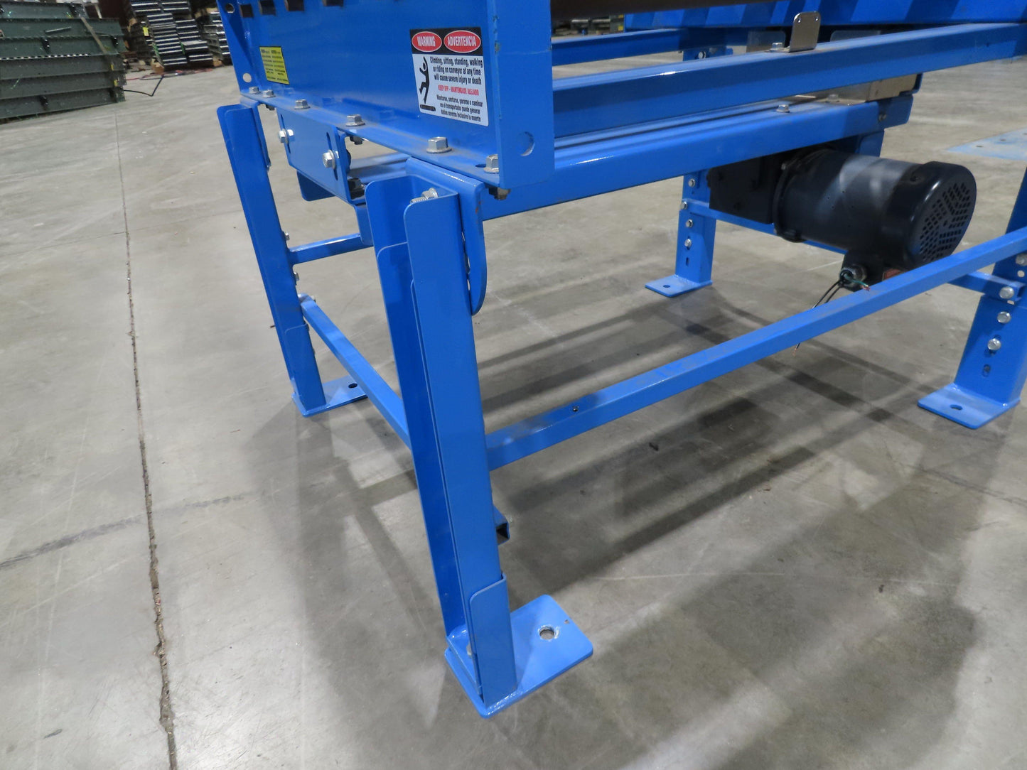 EMI 38"W x 36"L Chain Drive 2.5" Live Power Roller Conveyor 31"BF .33Hp 460V 3PH