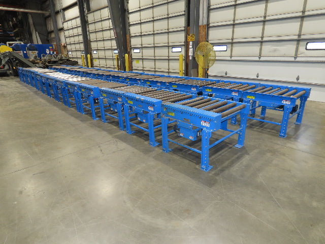 EMI 38"W x 36"L Chain Drive 2.5" Live Power Roller Conveyor 31"BF .33Hp 460V 3PH