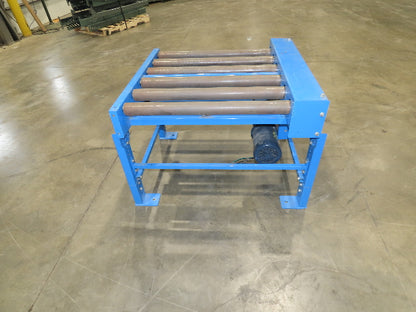 EMI 38"W x 36"L Chain Drive 2.5" Live Power Roller Conveyor 31"BF .33Hp 460V 3PH