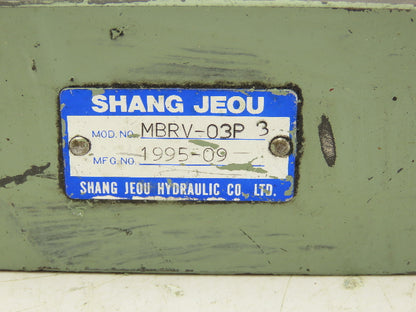 Shang Jeou MBRV-03P-3 Hydraulic Modular Reducing Valve