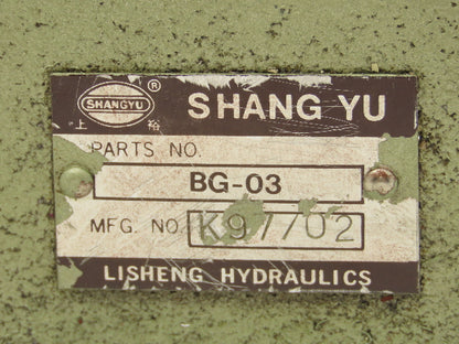 Shang Yu BG-03 Hydraulic Adjustable Pressure Relief Valve