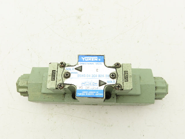 Yuken DSHG-04-3C4-D24-50 Directional Control Solenoid Valve 24VDC