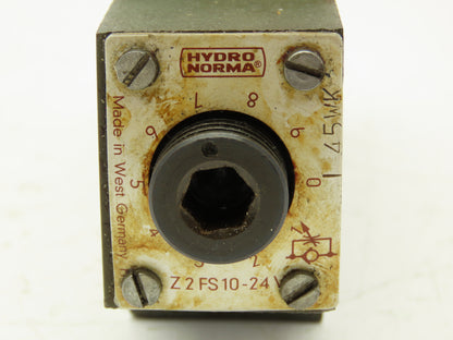 Hydro Norma Z2FS-10-24V Double Throttle Check Valve Sandwich Plate