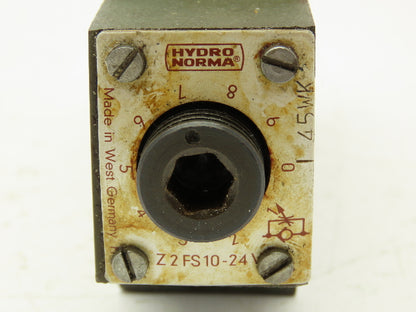 Hydro Norma Z2FS-10-24V Double Throttle Check Valve Sandwich Plate